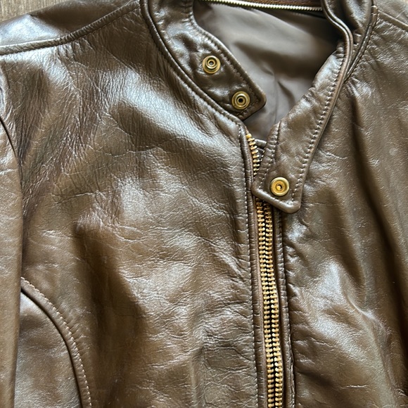 Vintage leather coat - Picture 2 of 2